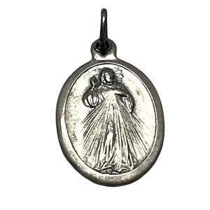 Vintage Guardian Angel/Jesus I Trust In You Religious Medal Pre Owned